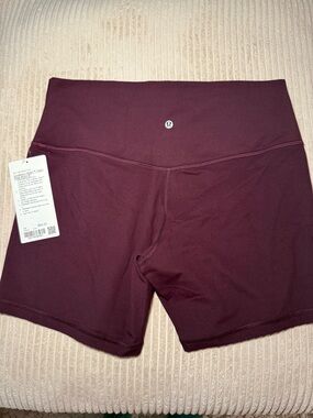 BRAND NEW lululemon Align T™ High-Rise Short 6'
— Deep Burgundy
